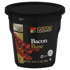 Custom Culinary Bacon Base 16oz Pack of 6 No MSG Authentic Flavor for Dishes