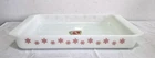 BIG VINTAGE RIGOPAL PYREX PINK SNOWFLAKE CASSEROLE DISH HORNO ARGENTINA WITH TAG