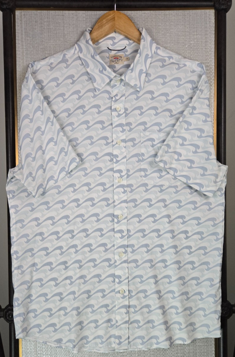 FAHERTY Mens Large Ocean Waves Performance Supima… - image 3