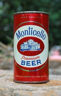 NICE & SCARCE MONTICELLO PREMIUM JUICE TAB CAN W/VA TAX LID!