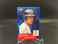 Will Clark 2022 Topps Chrome Platinum Blue Prism Refractor #294 Giants