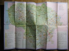 Map Russian Big Wall USSR Old Reference Atlas Vintage Lithuanian Tourist Soviet