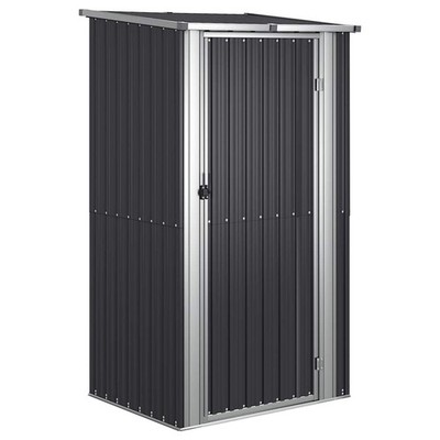 Garden Shed Outdoor Storage Garage House Anthracite Galvanized Steel vidaXL