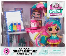 L.O.L. Surprise! OMG House of Surprises Art Cart Playset with Splatters Collecti
