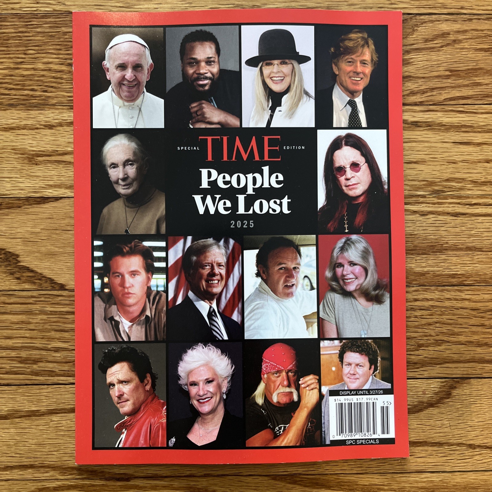 Time Magazine SPECIAL People We Lost 2025 POPE FRANCIS OZZY OSBOURNE HULK HOGAN