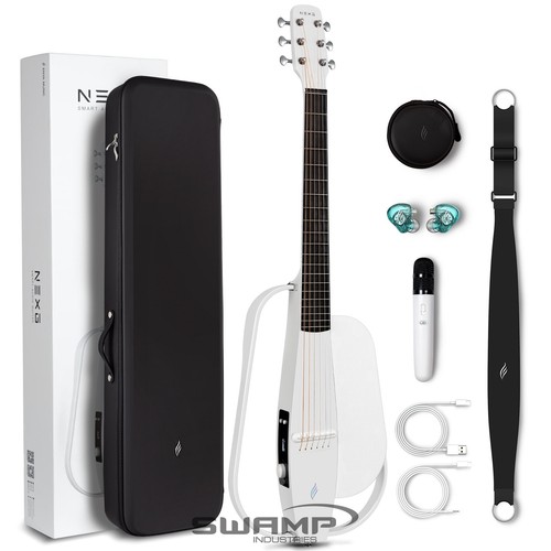 Enya NEXG 2 Carbon Fibre Acoustic Smart Guitar - V1 Upgrade - White