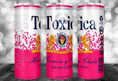 Tóxica 20oz Insulated Tumbler With Box Lid Straw