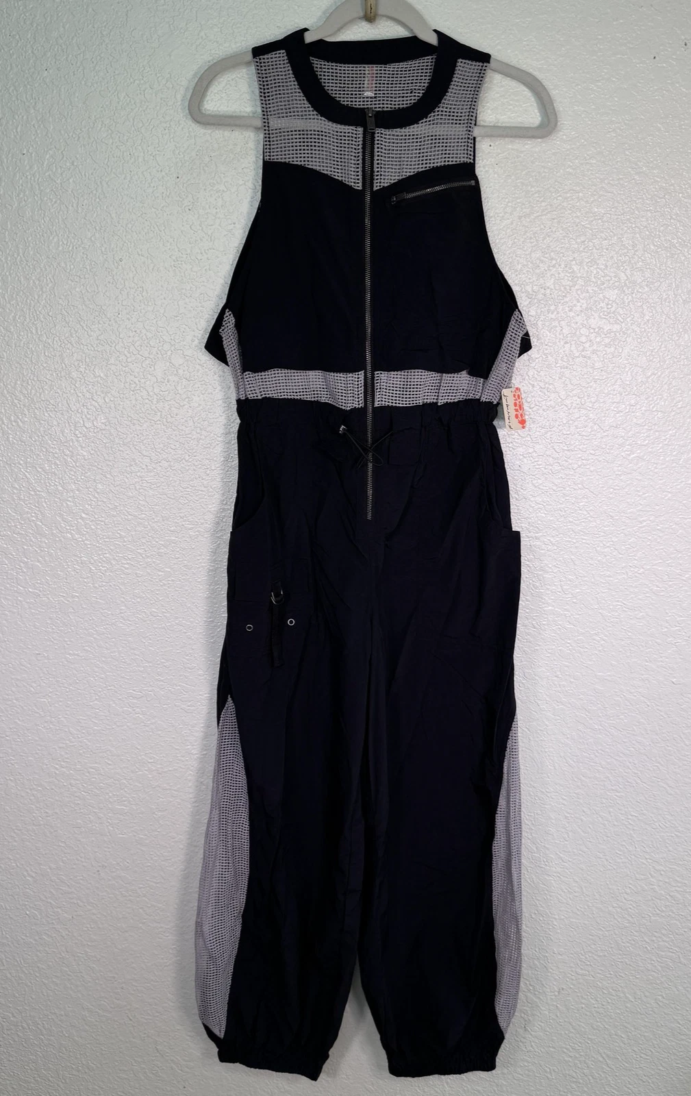 Free People Movement Inhale Jumpsuit Womens Small One Piece Hike Black Active