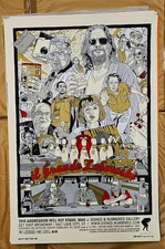 3D - The big Lebowski by Tyler Stout - Gold Variant - Mondo - WYSIWYG