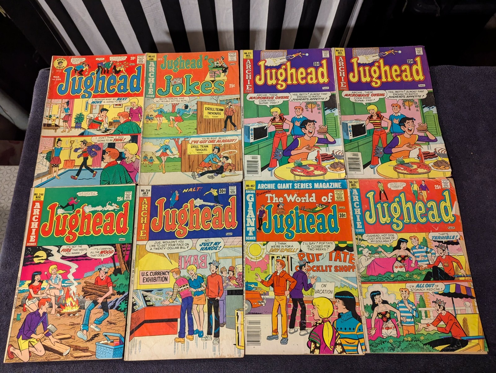 Vintage 1970s Archie Comics Jughead lot of 14 G/Fa