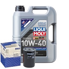 Motoröl 10W40 LIQUI MOLY Mos2 Leichtlauf 5L+MAHLE Ölfilter