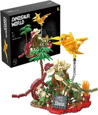 Dinosaur Building Block Toys, with Dino Scene Building Blocks of Tyrannosaurus R