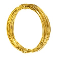 2mm Aluminum Craft Flat Wire 33Ft 0.5mm Thickness Armature Wire Yellow