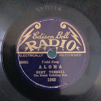 Edison Bell 78 Record 1242 Dairy Fairy / Aloha