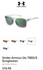 Under Armour Hustle Jr Youth Fit Crystal Square Sport Sunglasses UA7002S-0900Z9