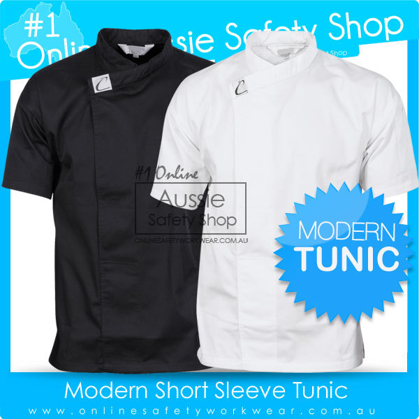 2 X TUNIC JACKET//SHIRT WAITER CHEF CAFE RESTAURANT HOSPITALITY DNC 1121