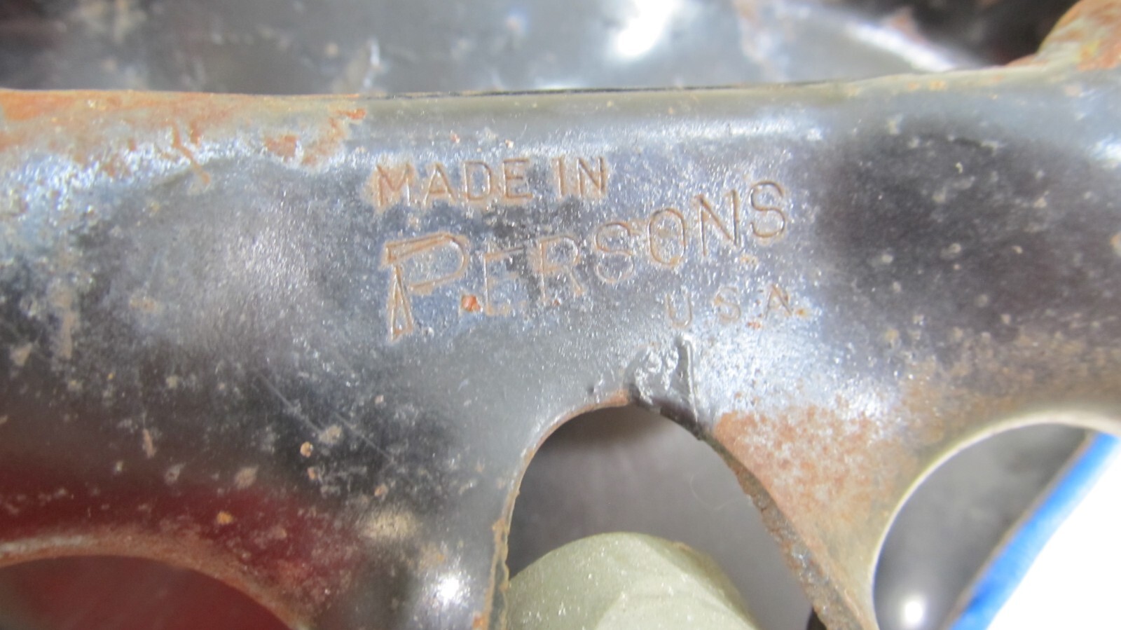 Persons seat saddle Vintage Blue White 40s 50s Monark Hawthorne Klunker Mesinger