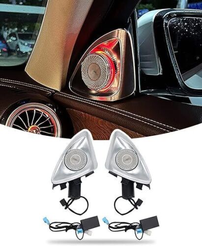 4D Rotation Speaker Tweeter Set For 2022-25 Mercedes Benz W223 S Class 64 Colors - Picture 2 of 12