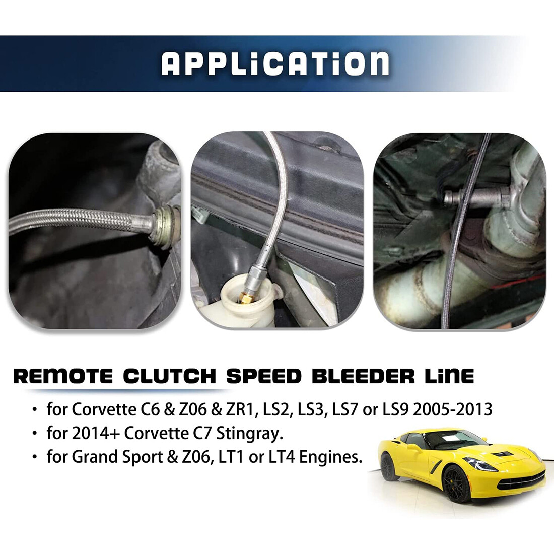 Remote Clutch Speed Bleeder Line for Corvette C7 Z06 C6 Z06 ZR1,LS2