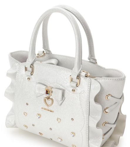 Samantha Vega 2 Way Handbag Shoulder Heart Jewelry Flutter Brand NEW "WHITE" - Picture 6 of 18