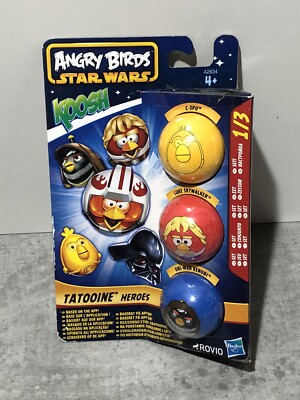 Angry Birds Star Wars - Tatooine Heroes Luke C3-PO Koosh | Spielzeug Hasbro Brandneu