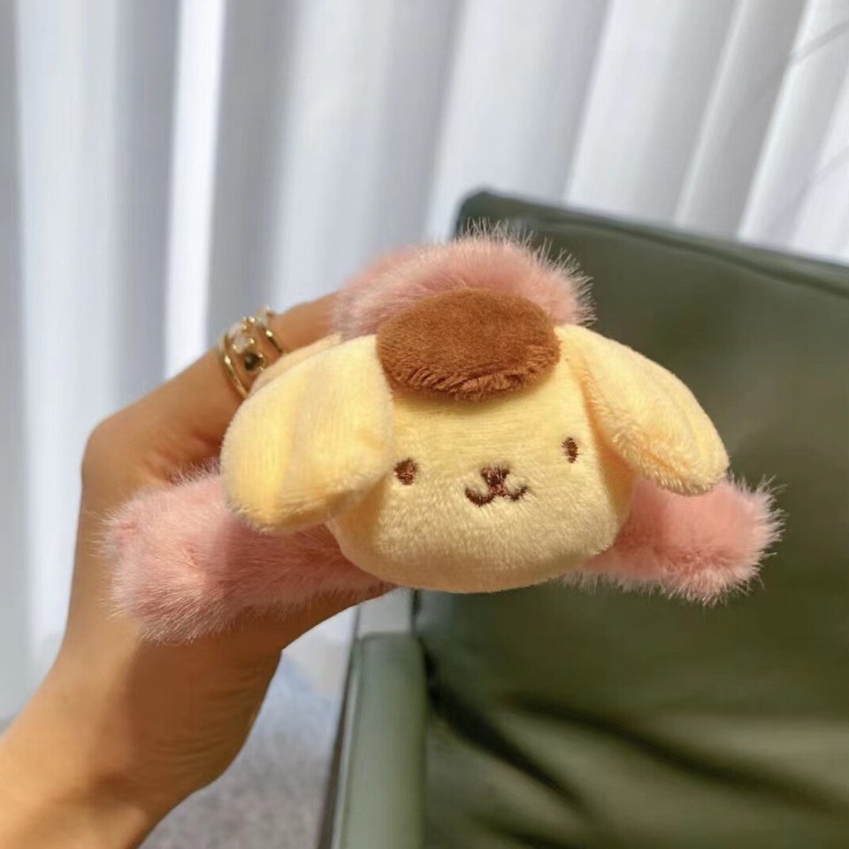 Sanrio Melody Hair Clips Claw Faux Fur Women Girl Nonslip Accessories