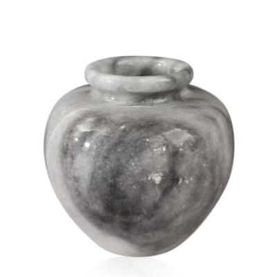 Tischvase Aus Weißem Marmor Italienisches Design Geschenkidee H.10cm