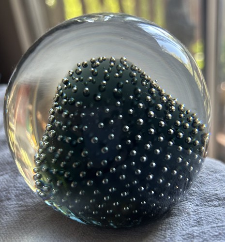Signed Holmegaard Smoky Bullicante Paperweight - Picture 3 of 8