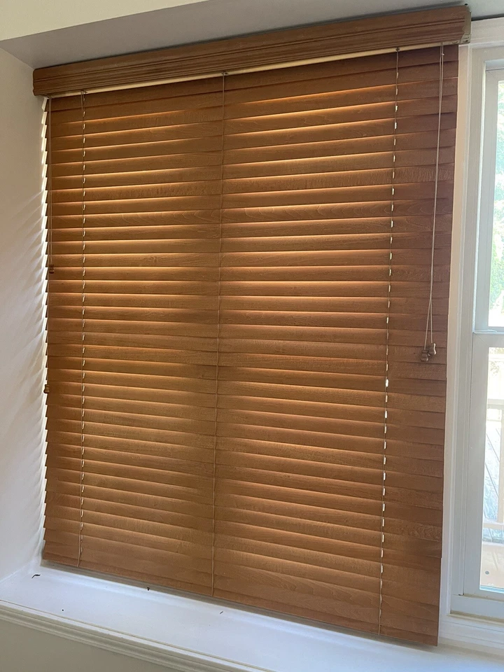 Persianas vintage cenefa madera natural roble dorado - 7 incluidas Foto 2 de 3