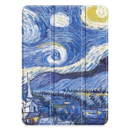 Case for iPad Pro 11 2024 11" Tri-fold caster hard shell tablet auto wake cover - Picture 30 of 47