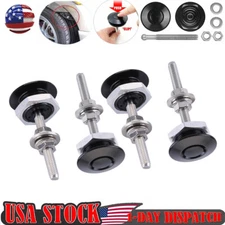 4PCS Quick Release Hood Push Button Bonnet Pins Lock Clip Car Bumper Latch Kit