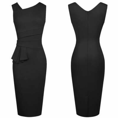 Stylish Pencil Dress in Charming Colors for All Occasions Sleeveless and  Magnifi | eBay