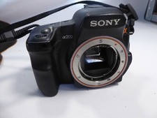 Sony Alpha A200 10.2MP Digital SLR Camera - Black  + genuine charger+ battery