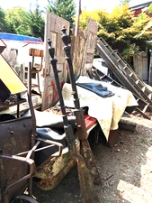 Antique Pair Cast Iron Fence Post Architectural Salvage Victorian Fence Post