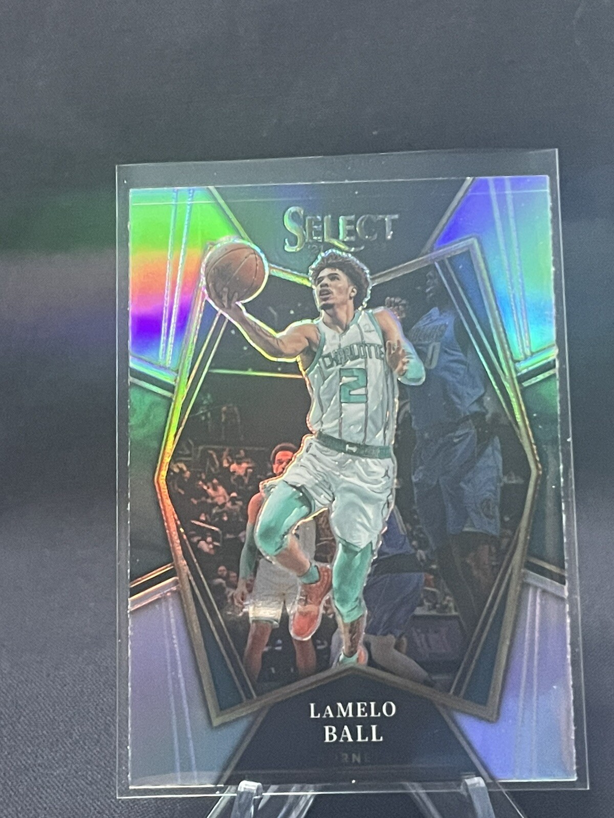 2021-22 Panini Select LAMELO BALL Premier Level Silver Prizm Charlotte Hornets