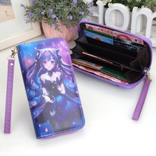 Genshin Impact Unisex Long Zipper Cosplay Wallet Card Cash Anime Wallets Gift 6