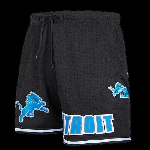 Pro Standard - NFL Detroit Lions Classic Mesh Men's Shorts - Black - Picture 2 of 8
