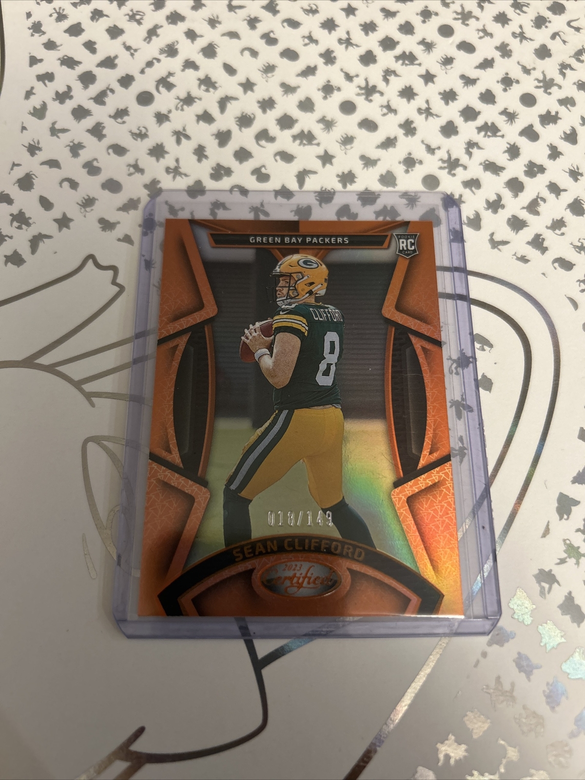 2023 Panini Certified - Rookies Mirror Orange #177 Sean Clifford /149 (RC)
