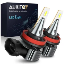 CANBUS AUXITO Xenon White LED Fog Light Bulbs Lamps H11 H16 H8 4000LM 6000K 100W