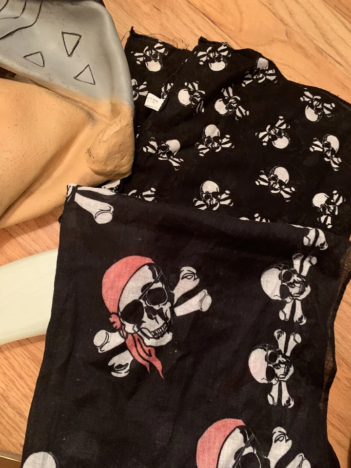 Pirate Pirateology Book Binoculars Rubber Mask Hat 16 Pieces Huge Lot Party - Image 3 of 4