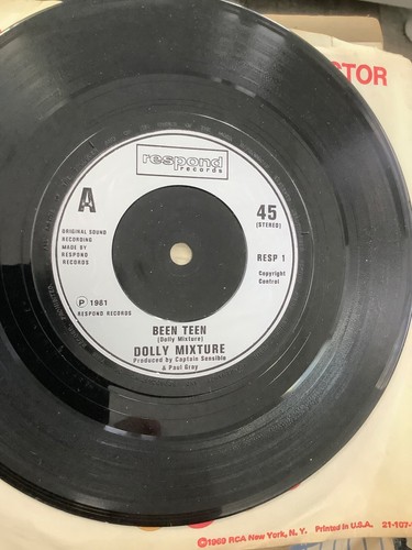 Dolly Mixture. Been Teen 7” single 1981. Respond Records - Imagen 2 de 4