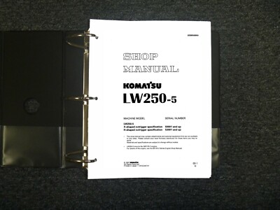 Komatsu LW250-5 Wheel Loader Shop Service Repair Manual 50001-Up & 53001-Up