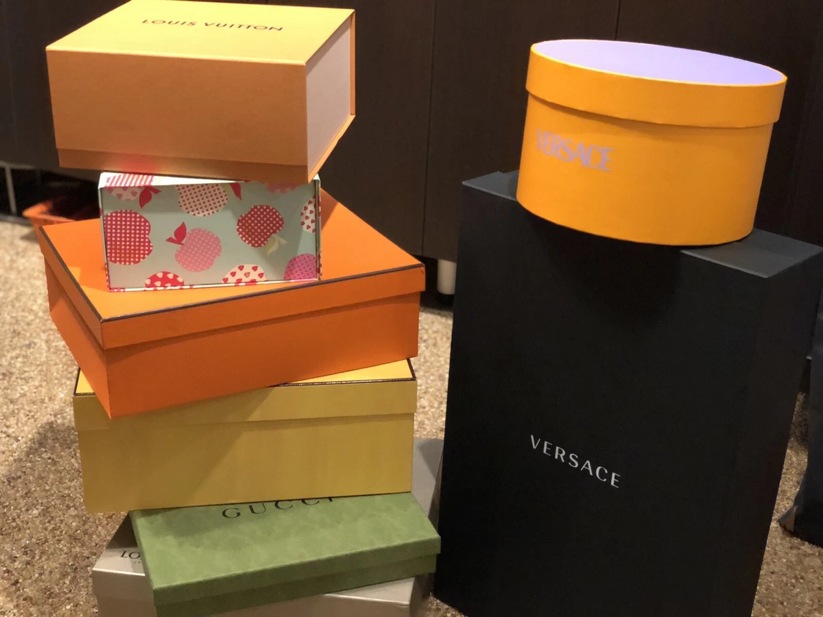 Authentic LOUIS VUITTON-GUCCI-HERMÈS-VERSACE-FENDI Empty Gift Boxes