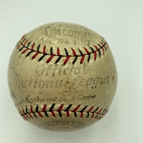 Wilbert Robinson & Rabbit Maranville 1930 Boston Braves Signed Baseball JSA COA - Picture 9 of 12