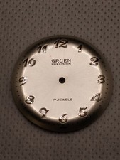 Vintage Gruen Precision Watch Dial 29.53mm Diameter 505-5017 New Old Stock NOS