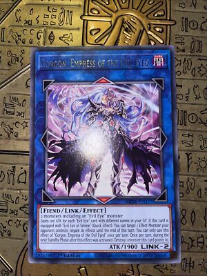 MP20-EN177 Gorgone, Kaiserin der bösen Augen seltene 1. Auflage neuwertig YuGiOh Karte