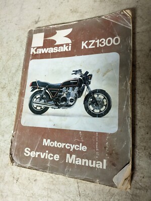 アサイー　マニュアル Kawasaki 1979-1983 KZ1300 Repair Service Manual A A1 B2 Chain