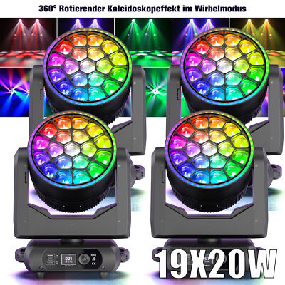 4xLED Strahl Fokussierung Moving Head Licht DMX RGBW Bee-eye Bühnenlicht Konzert