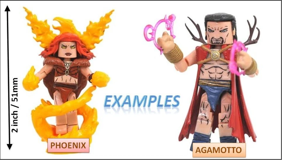 Marvel Avengers 1.000.000 aC Mini Mates Phoenix Agamotto - Imagem 2 de 4