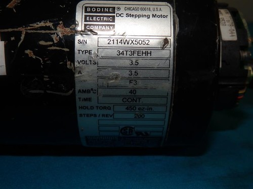 Bodine Electric 34T3FEHH DC Stepping Motor Expedited Shipping 3 Business Days - Picture 7 of 7